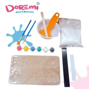 Pintura didactica maquinas - Paint gypsum