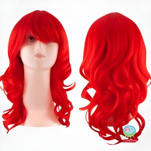 Peluca LARGA ONDULADA ROJO