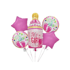 Set 5pcs globos Baby Girl