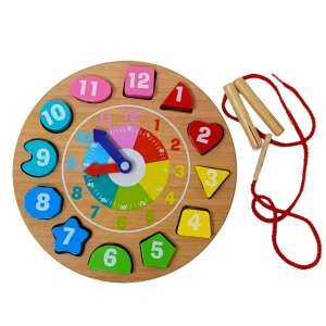 Juego de Encaje en Forma de Reloj para Niños - 36 Meses +