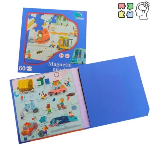 Puzzle Magnético 60 Piezas con Libro 3 Años+